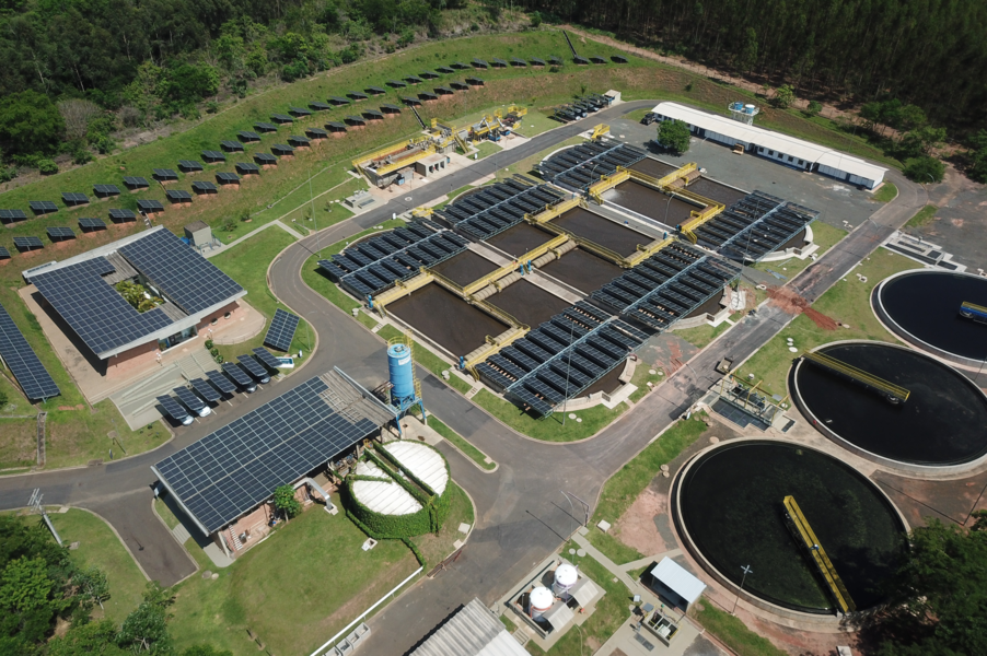 Estação de Tratamento de Esgotos (ETE), da SESAMM - Serviços de Saneamento de Mogi Mirim
